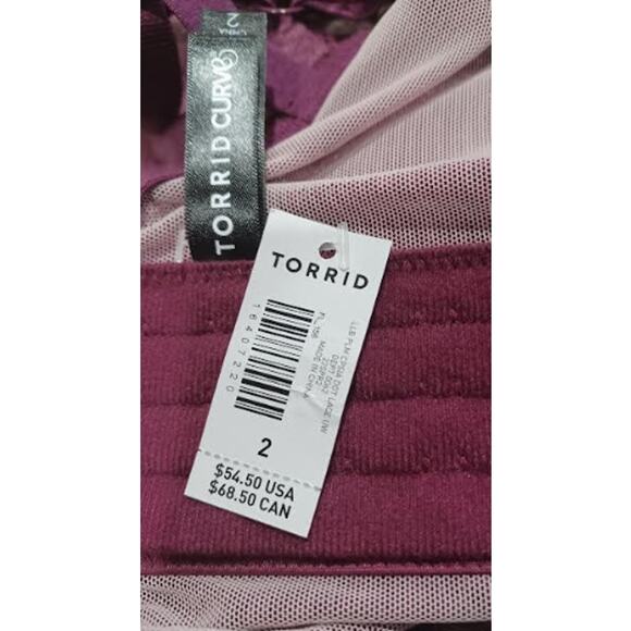 TORRID DOT LACE UNDERWIRE BRA SIZE 2X - Picture 6 of 6